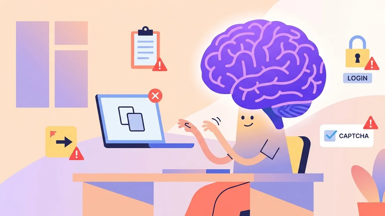 The Billion-Dollar Blind Spot: AI Agents Can Reason Like Experts but Still Can't Copy and Paste